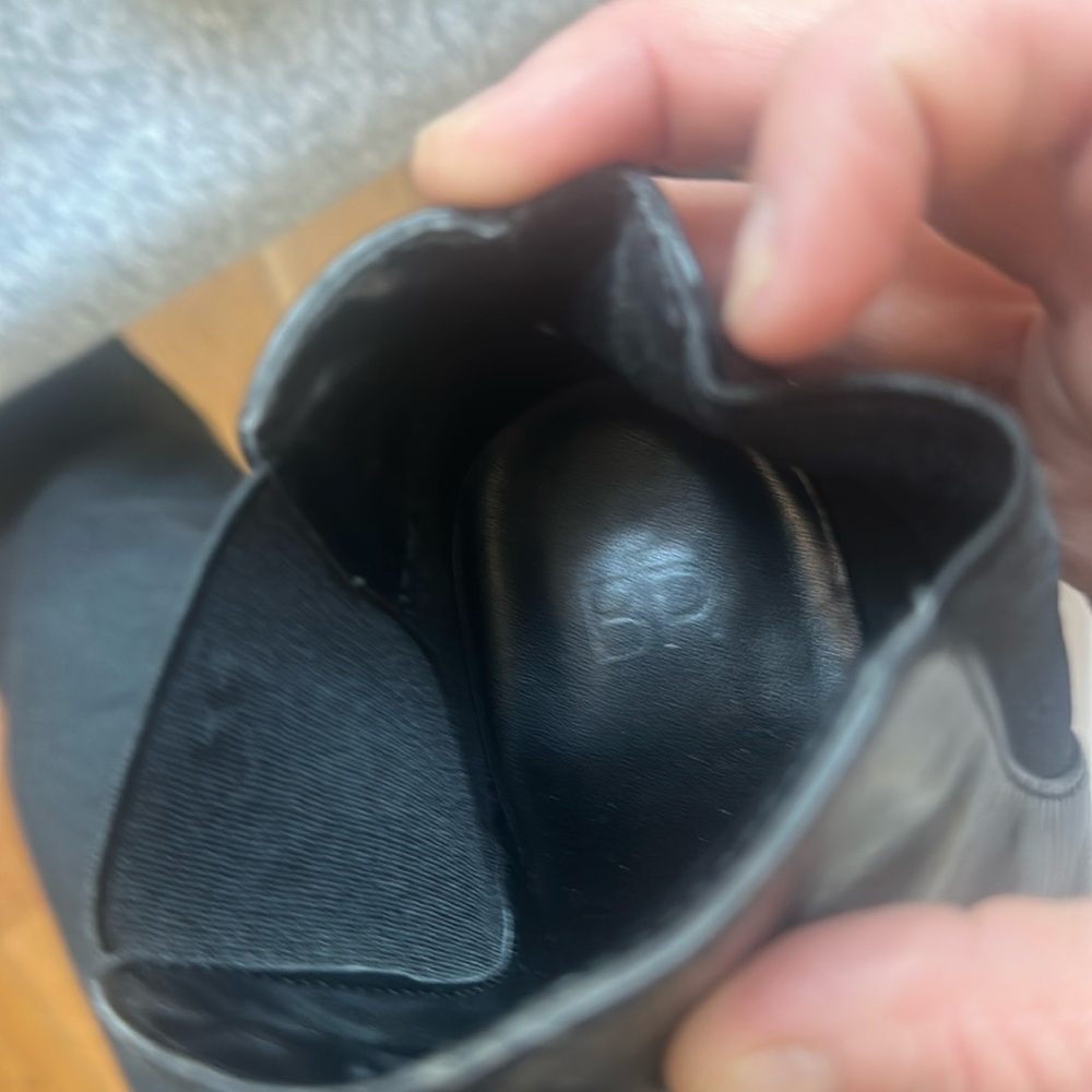 BP - Chelsea Lex Black Leather Bootie Size 7 - Picture 4 of 8